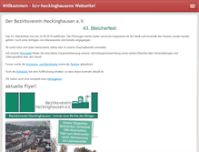 Tablet Screenshot of bzv-heckinghausen.de